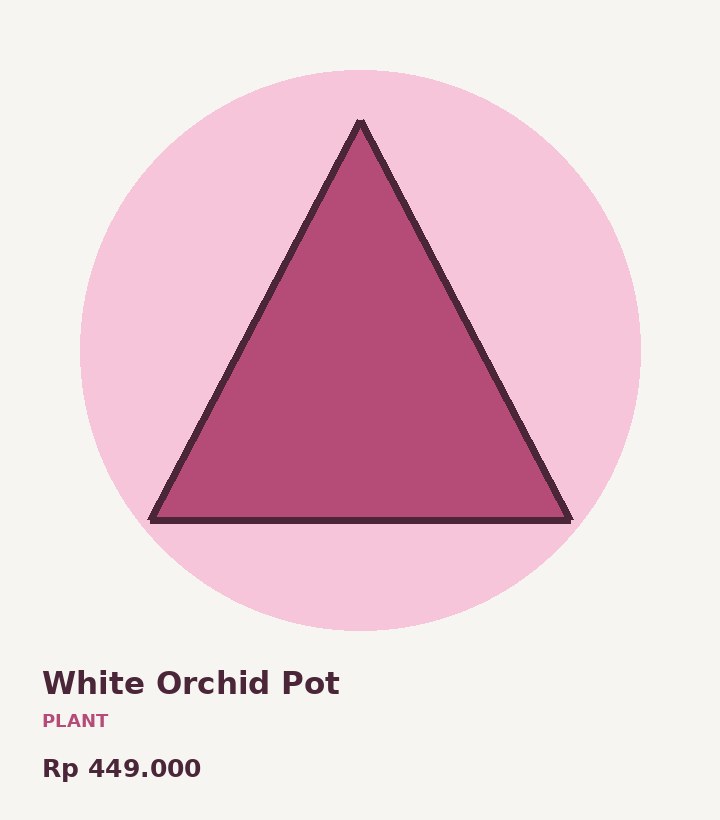 White Orchid Pot