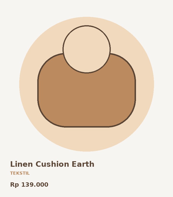Linen Cushion Earth