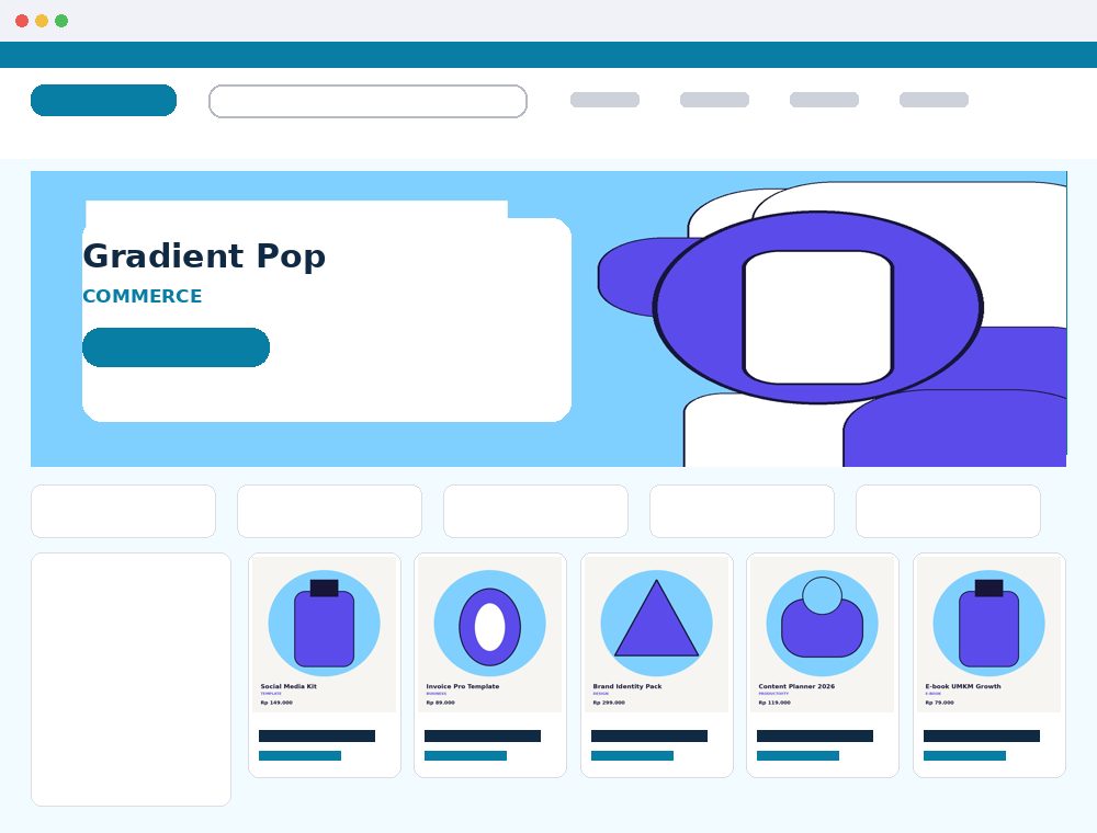 Preview Gradient Pop Commerce