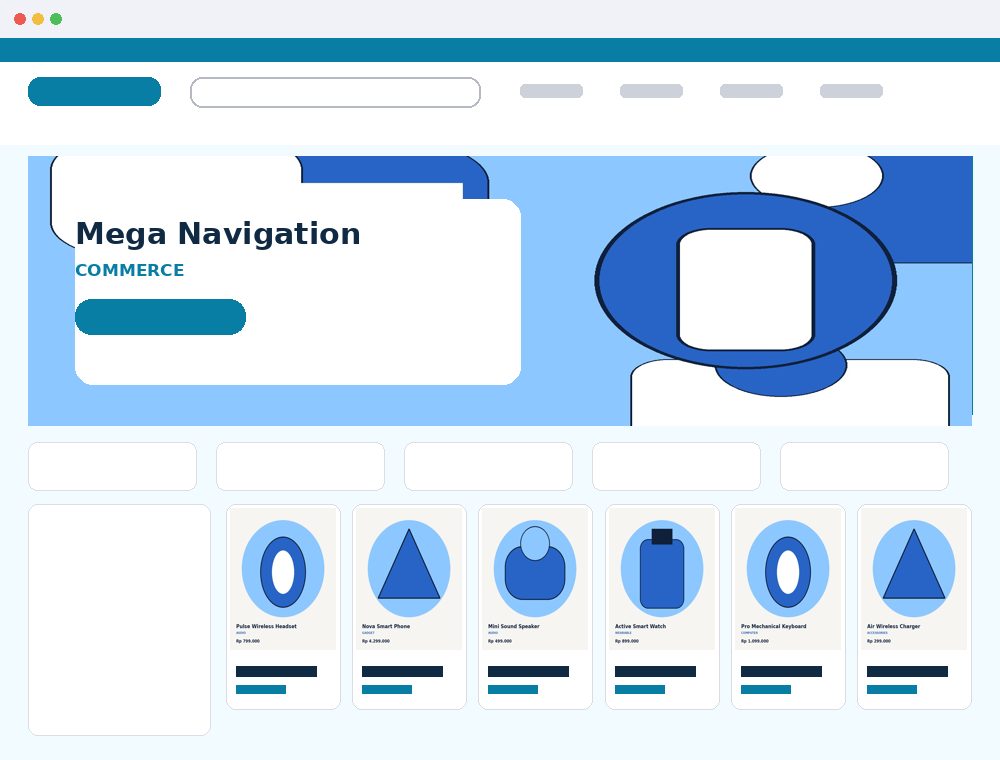 Preview Mega Navigation Commerce