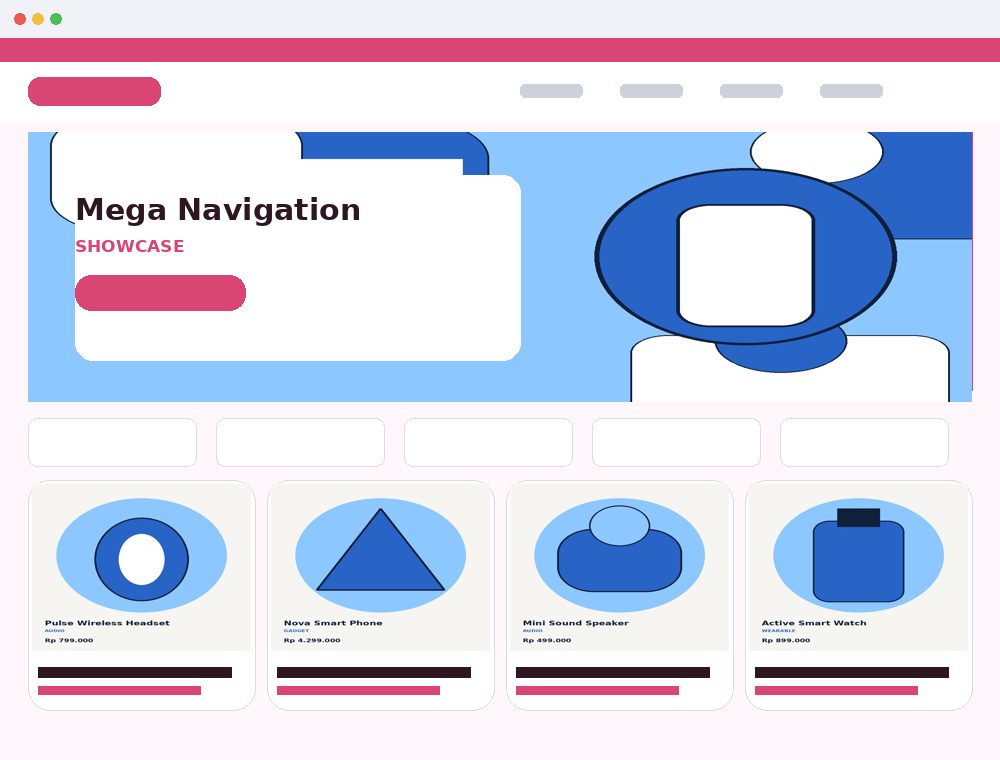 Preview Mega Navigation Showcase