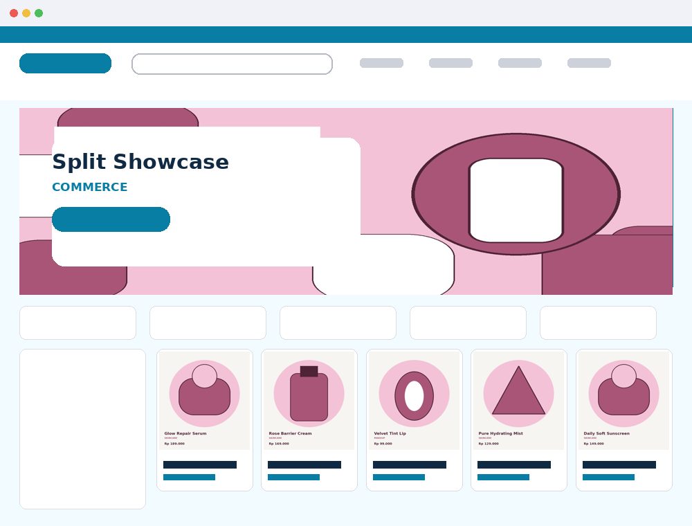 Preview Split Showcase Commerce